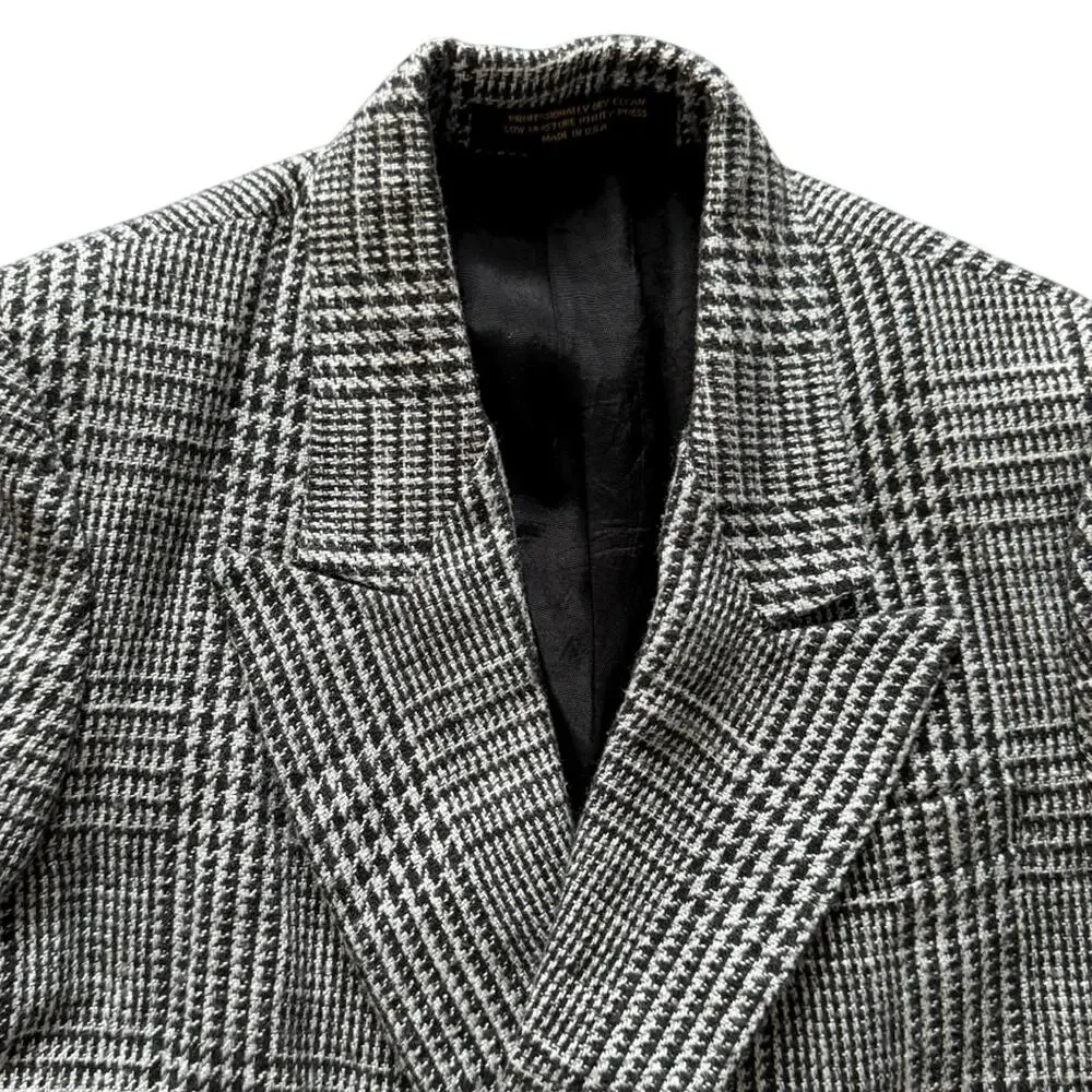 Vintage Rudnick’s Children’s Black and White Houndstooth Blazer Approx. Size 6/7